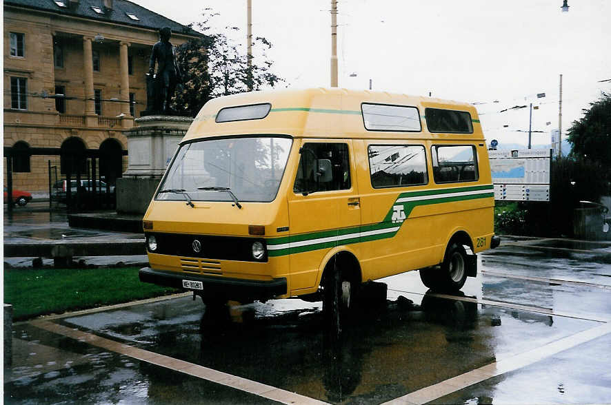 (033'235) - TN Neuchtel - Nr. 281/NE 80'281 - VW/Hess am 6. Juli 1999 in Neuchtel, Place Pury