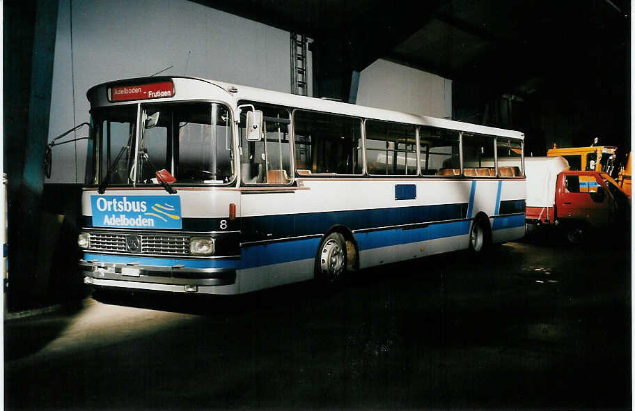 (037'336) - AFA Adelboden - Nr. 8/BE 26'708 - Setra (ex TPYG Yverdon Nr. 2) am 17. Oktober 1999 im Autobahnhof Adelboden