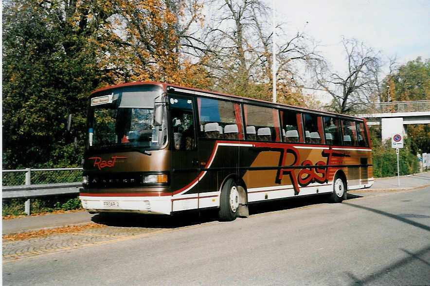 (037'531) - Aus Deutschland: Rast, Hartheim - FR-AR 2 - Setra am 1. November 1999 in Basel, ZOO