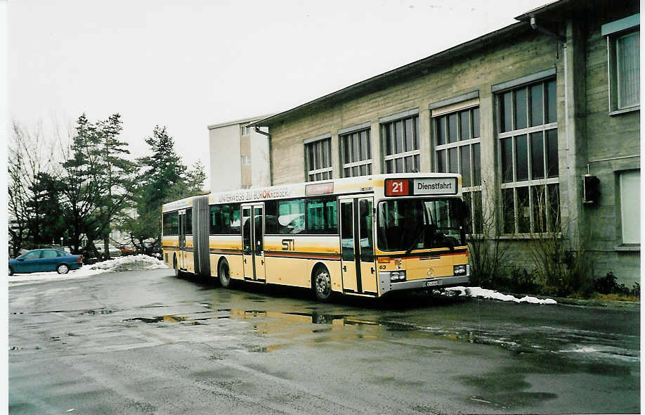 (038'836) - STI Thun - Nr. 63/BE 433'663 - Mercedes am 29. Januar 2000 in Thun, Garage