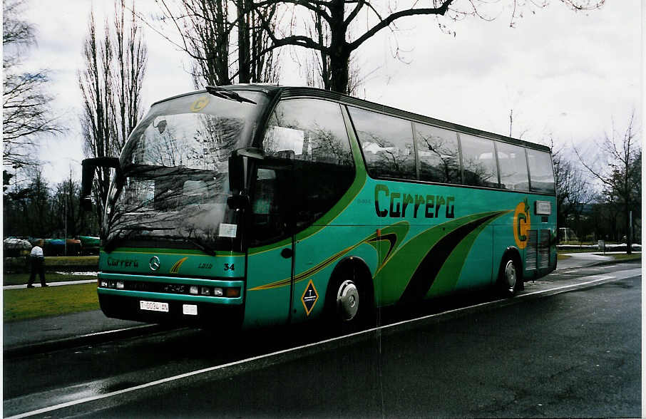 (038'922) - Aus Spanien: Carrera, Hospitalet - Nr. 34/T 0034 AN - Mercedes am 19. Februar 2000 in Thun, Lachen