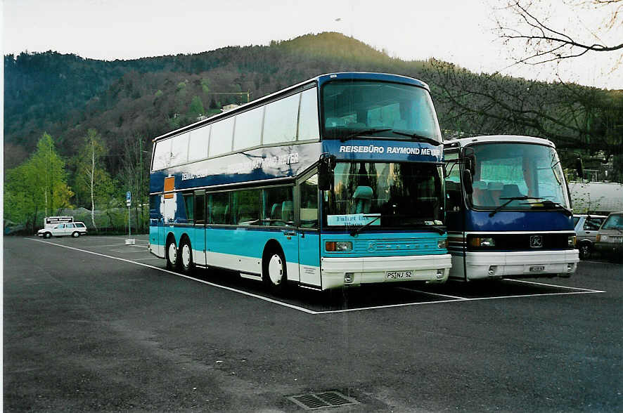 (040'313) - Aus Deutschland: Meyer, Mnchweiler - PS-NJ 52 - Setra am 22. April 2000 in Thun, Seestrasse