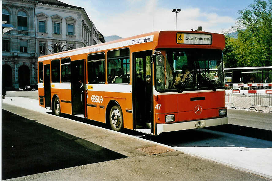 (040'327) - BSU Solothurn - Nr. 47/SO 21'772 - Mercedes/Hess am 22. April 2000 in Solothurn, Amthausplatz