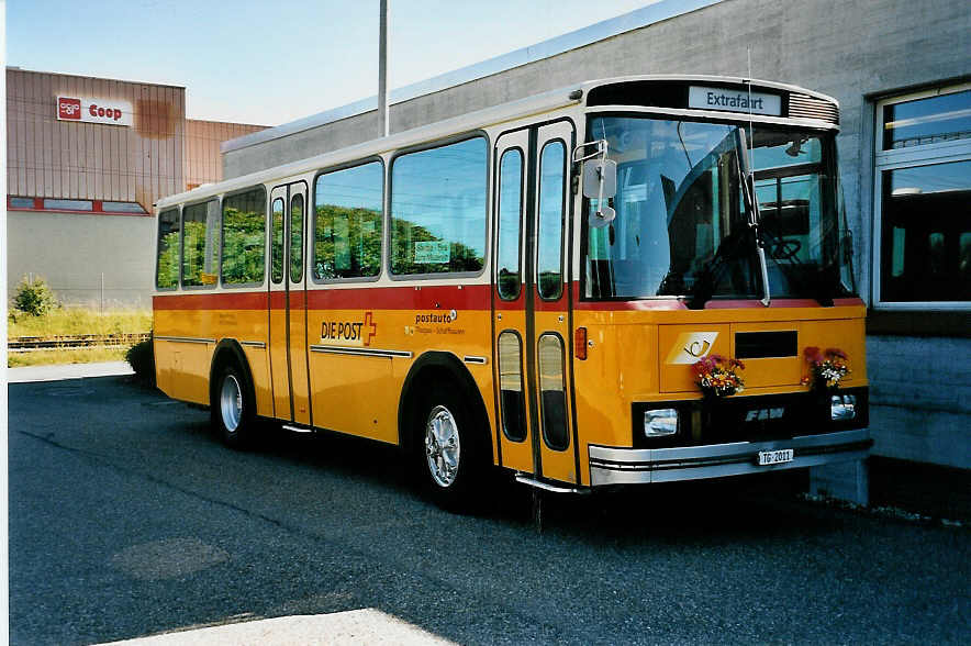 (040'929) - Preisig, Affeltrangen - TG 2011 - FBW/Tscher am 18. Juni 2000 in Hinwil, AMP