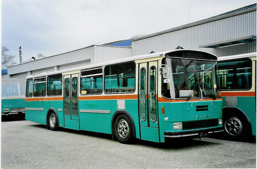 (044'722) - GFM Fribourg - Nr. 17 - Saurer/Hess am 17. Februar 2001 in Biel, BTR