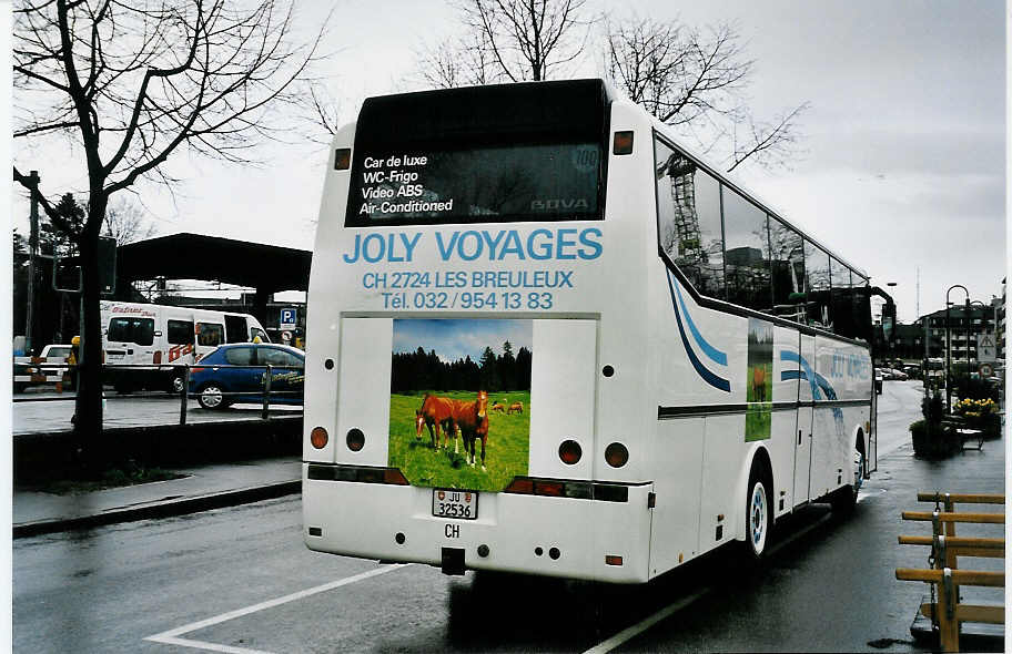 (045'624) - Joly Voyages, Les Breuleux - JU 32'536 - Bova am 7. April 2001 bei der Schifflndte Thun