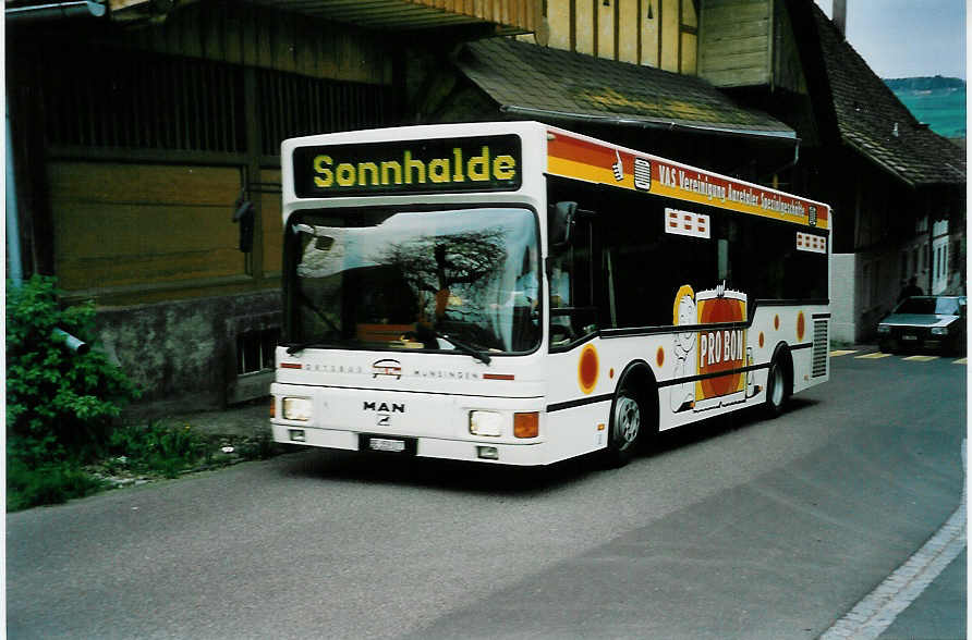 (046'427) - Lengacher, Mhlethurnen - Nr. 5/BE 359'077 - MAN/Lauber-MAN am 1. Mai 2001 in Mnsingen, Brenmatte