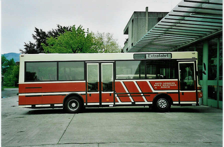 (046'613) - ASKA Aeschi - Nr. 5/BE 503'083 - MAN/Gppel-FHS am 15. Mai 2001 in Thun, Garage STI