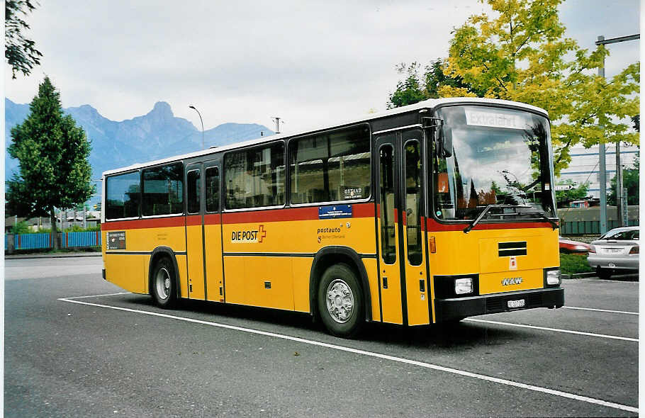 (049'006) - Kbli, Gstaad - BE 107'055 - NAW/R&J (ex Perreten, Lauenen) am 10. August 2001 in Thun, Seestrasse