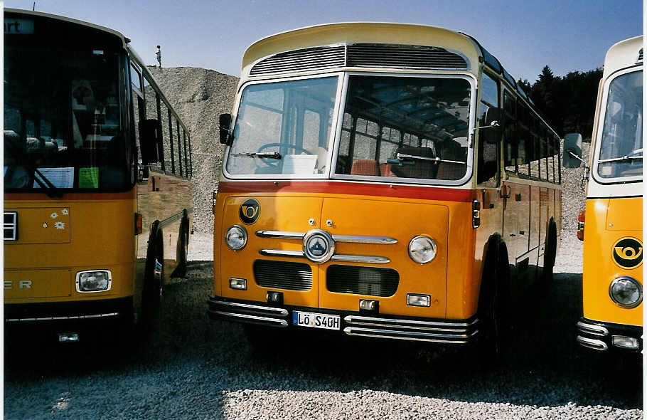 (049'326) - Aus Deutschland: Stockburger, Schopfheim - L-S 40H - Saurer/FHS (ex Allemann, D-Grwil; ex Riederer, St. Margarethenberg; ex P 24'142) am 25. August 2001 in Niederbipp, Saurertreffen