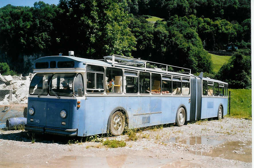 (055'031) - VBZ Zrich - Nr. 546 - Saurer/Tscher am 27. Juli 2002 in Nfels