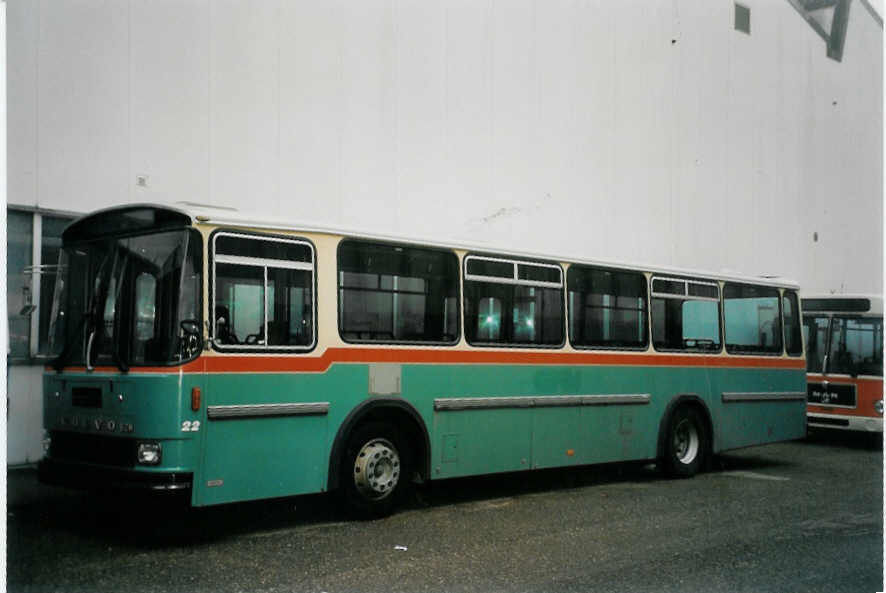 (057'909) - GFM Fribourg - Nr. 22 - Volvo/Hess am 27. Dezember 2002 in Biel, BTR