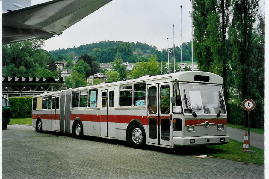 (060'501) - AS Engi (RWB) - Nr. 20 - Saurer/Tscher (ex ASS Schleitheim Nr. 10) am 26. Mai 2003 in Luzern, Verkehrshaus