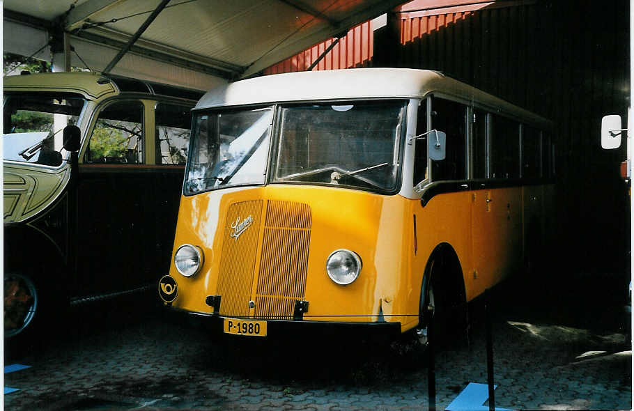 (061'401) - PTT-Regie - P 1980 - Saurer/Saurer am 13. Juli 2003 in Luzern, Verkehrshaus