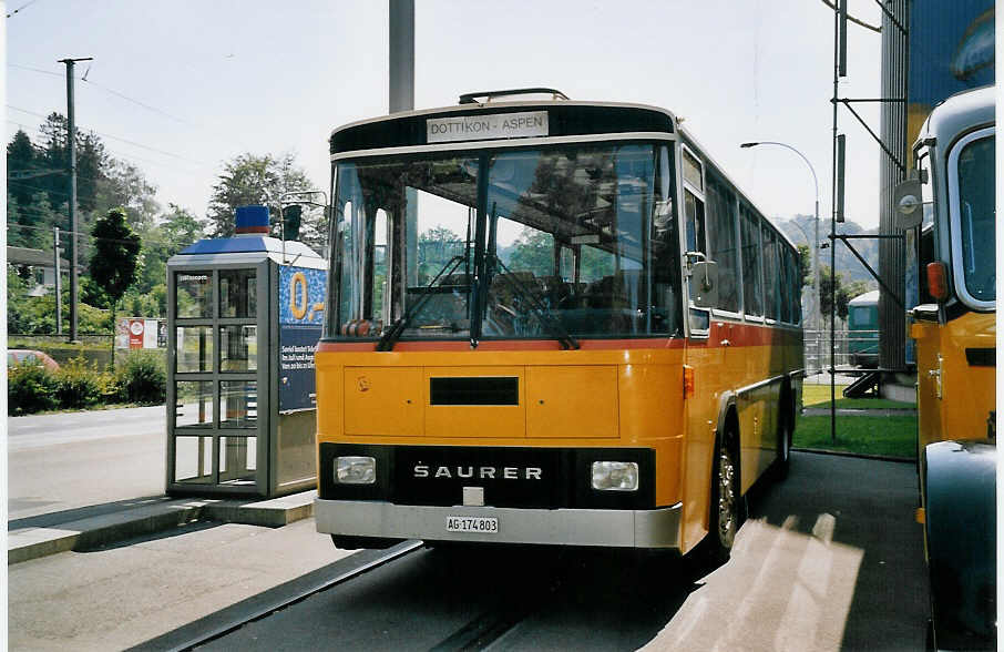 (061'420) - Sulser, Wohlen - AG 174'803 - Saurer/Tscher (ex Recovery, Regensdorf; ex Heim, Flums) am 13. Juli 2003 in Luzern, Verkehrshaus