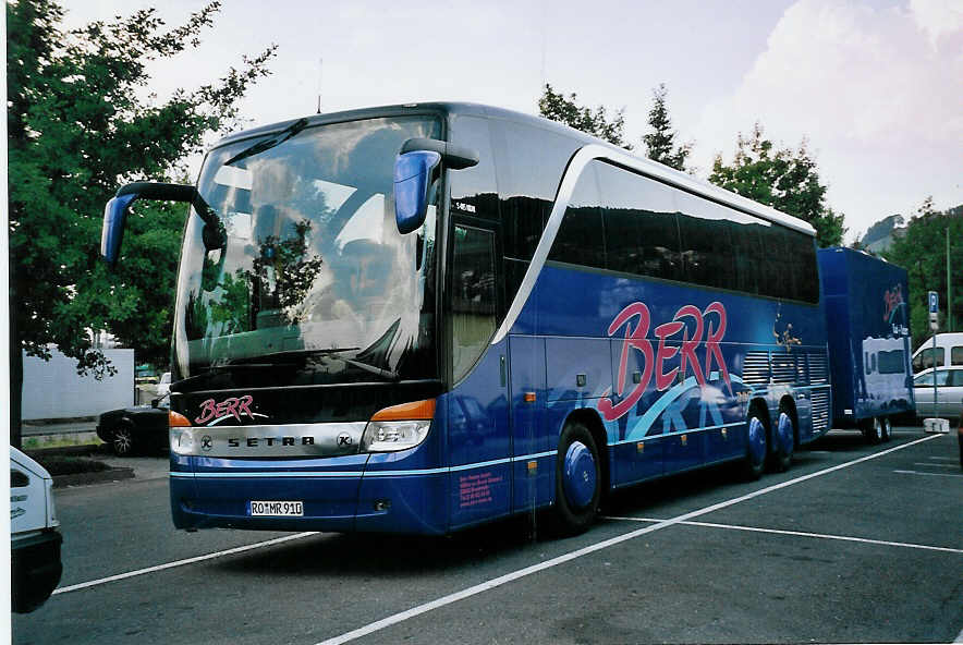 (062'705) - Aus Deutschland: Berr, Bruckmhl - RO-MR 910 - Setra am 13. August 2003 in Thun, Seestrasse