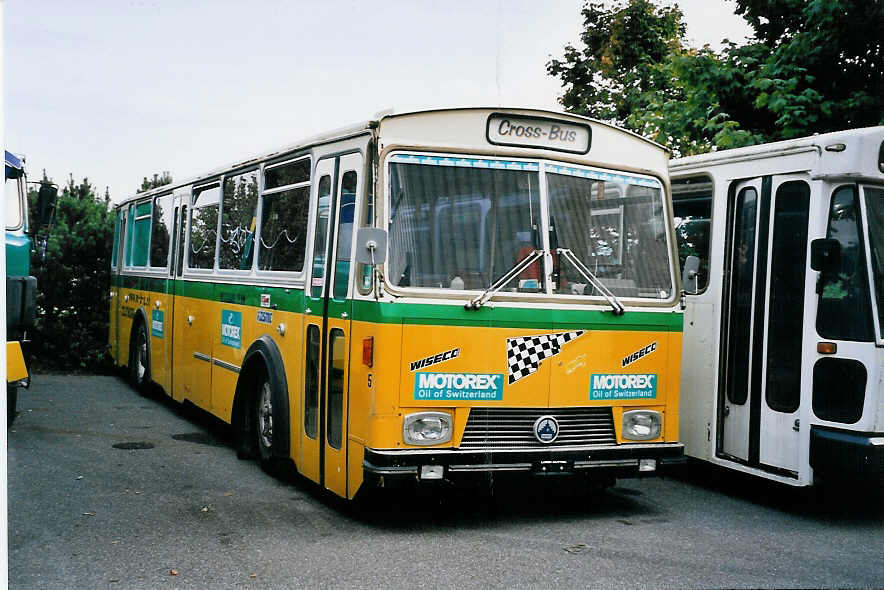 (063'331) - Zimmermann, Solothurn - Nr. 5 - Saurer/R&J (ex Bruderer, Frasnacht; ex Cars Alpin Neff, Arbon Nr. 5) am 7. September 2003 in Lyssach, IKEA