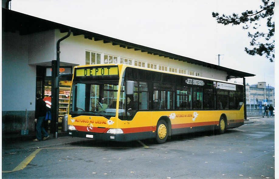 (064'333) - AAGL Liestal - Nr. 76/BL 7031 - Mercedes am 15. November 2003 beim Bahnhof Liestal