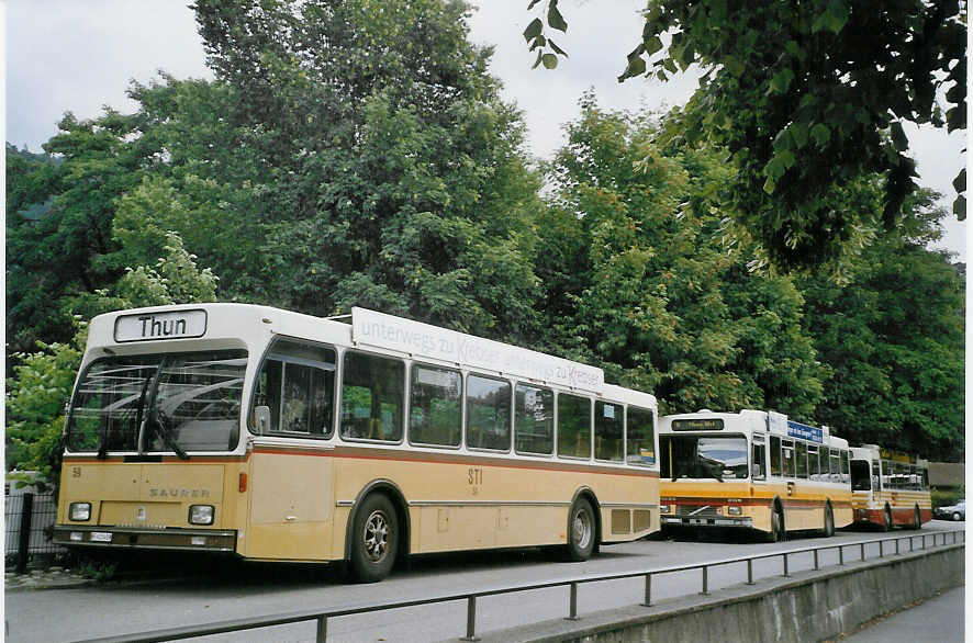 (068'231) - STI Thun - Nr. 59/BE 413'459 - Saurer/R&J am 12. Juni 2004 bei der Schifflndte Thun