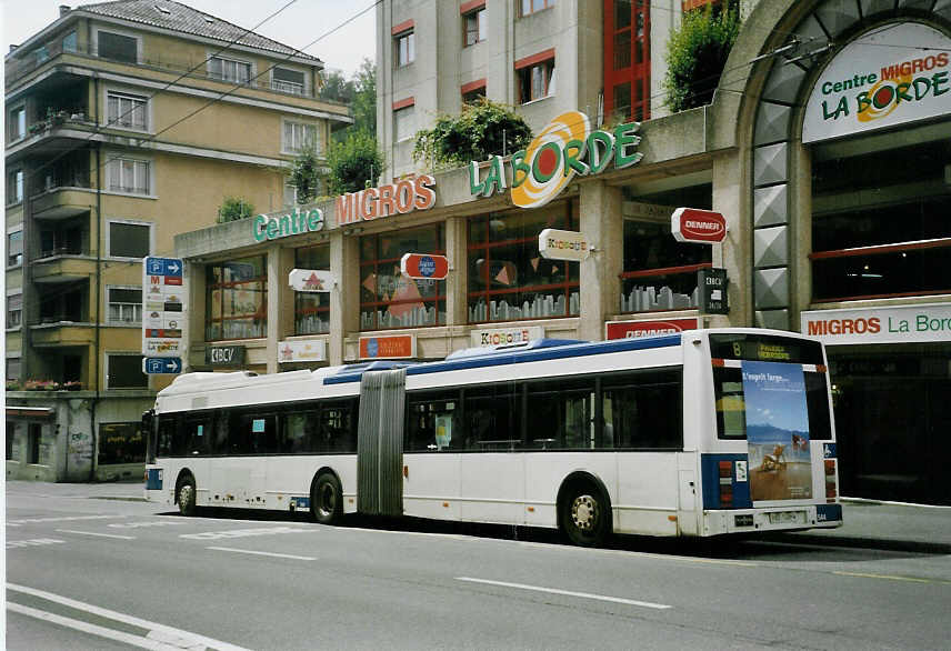 (069'031) - TL Lausanne - Nr. 544/VD 1466 - Van Hool am 8. Juli 2004 in Lausanne, La Borde