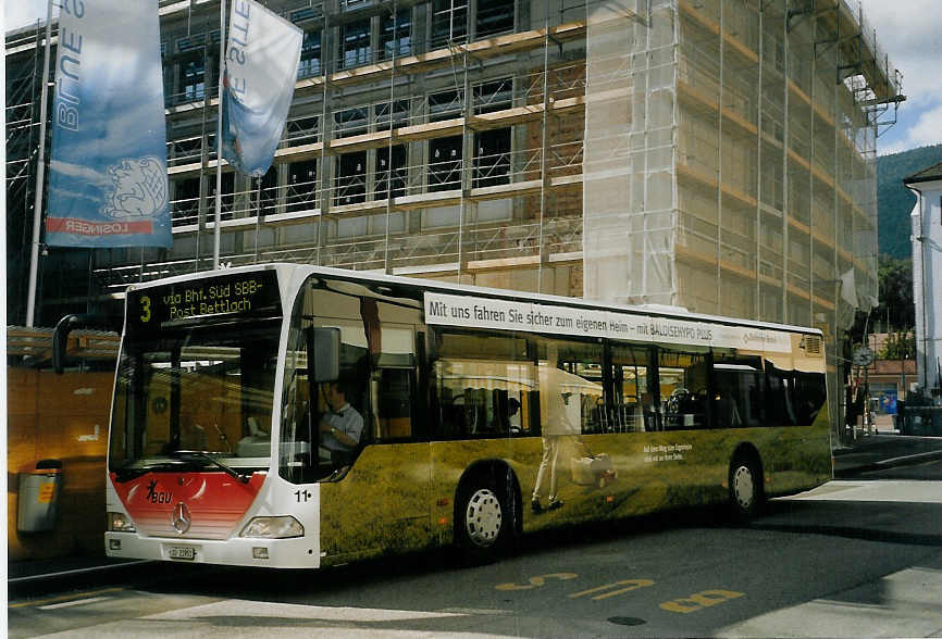 (070'530) - BGU Grenchen - Nr. 11/SO 21'951 - Mercedes am 28. August 2004 in Grenchen, Postplatz