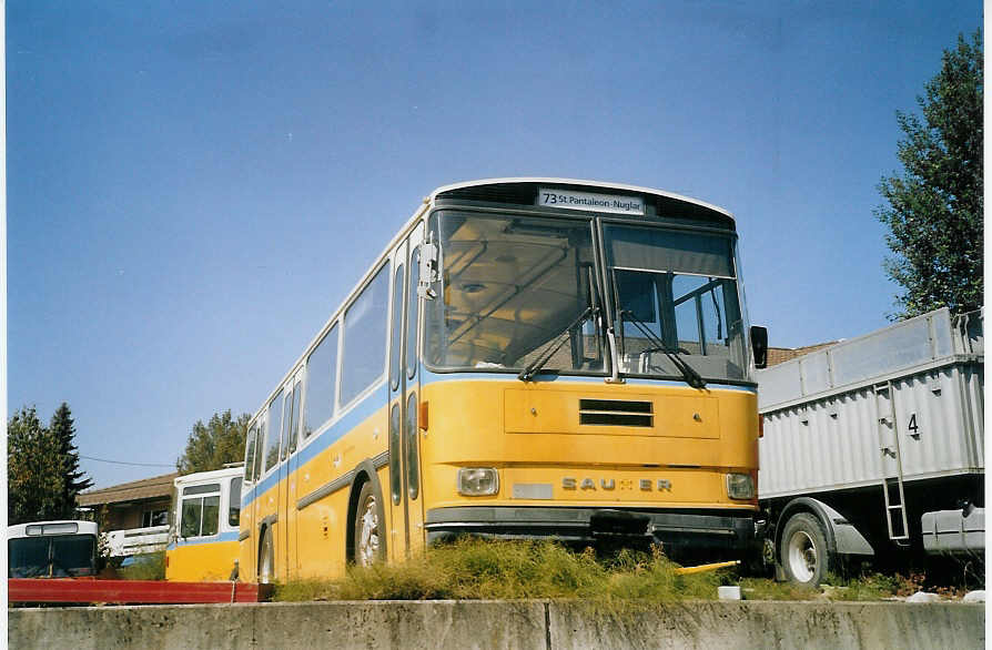 (070'628) - PTT-Regie - P 25'845 - Saurer/Hess am 5. September 2004 in Btzberg, Heiniger