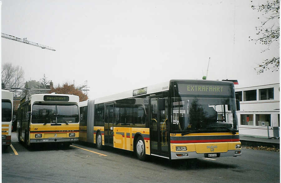 (072'918) - STI Thun - Nr. 107/BE 521'107 - MAN am 11. Dezember 2004 bei der Schifflndte Thun