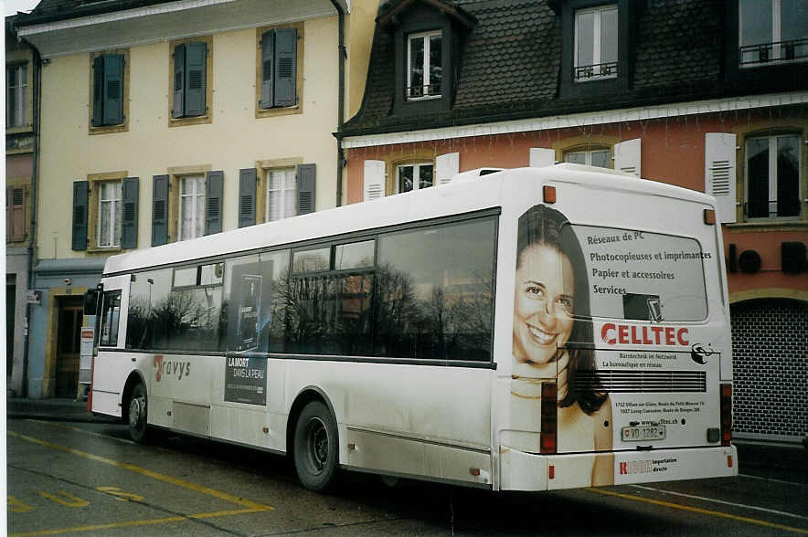 (073'613) - TRAVYS Yverdon - VD 1282 - Volvo/Berkhof (ex TPYG Yverdon) am 1. Januar 2005 in Yverdon, Bel-Air