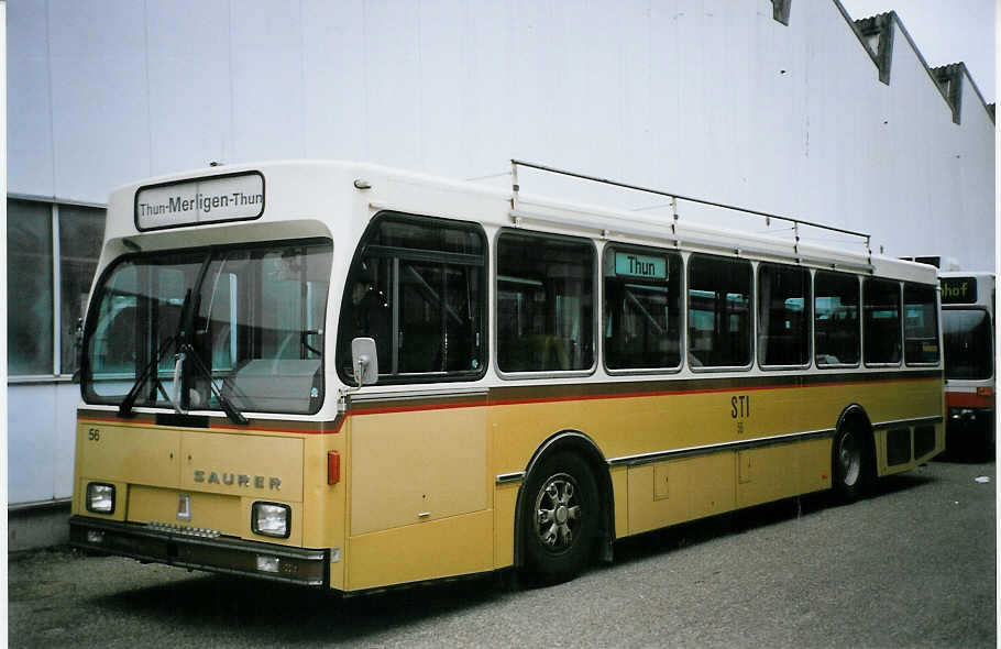 (074'006) - STI Thun - Nr. 56 - Saurer/R&J am 16. Januar 2005 in Biel, BTR