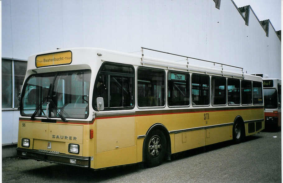 (074'007) - STI Thun - Nr. 56 - Saurer/R&J am 16. Januar 2005 in Biel, BTR