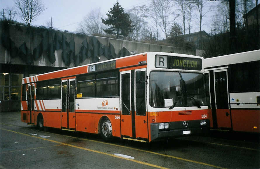 (074'529) - TPG Genve - Nr. 584/VD 559'502 - Mercedes am 12. Februar 2005 in Lausanne, Dpt Borde (Einsatz TL)