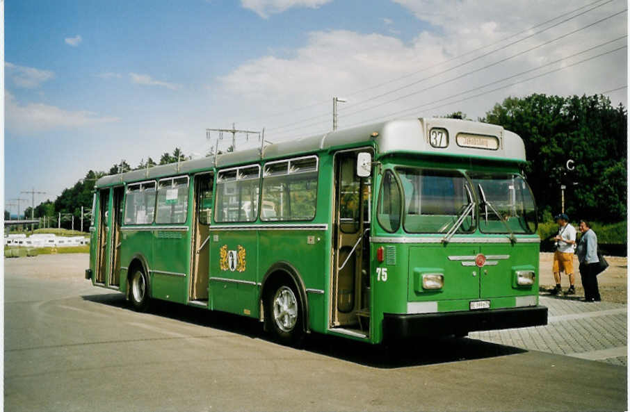 (076'925) - BVB Basel (RWB) - Nr. 75/BE 399'675 - FBW/FHS am 29. Mai 2005 in Hindelbank, Landi