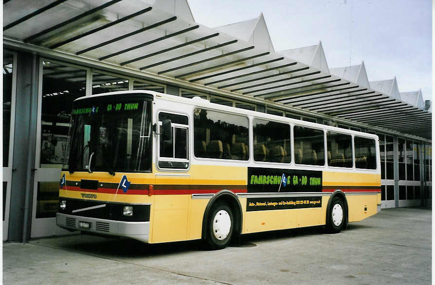 (078'207) - Fahrschule GA-RO, Thun - BE 223'722 - Volvo/Lauber (ex STI Thun Nr. 4; ex TSG Blumenstein Nr. 5) am 2. Juli 2005 in Thun, Garage STI