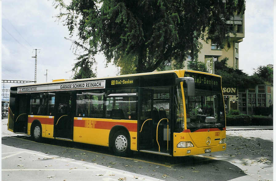 (079'304) - BLT Oberwil - Nr. 34/BL 7746 - Mercedes am 30. Juli 2005 beim Bahnhof Muttenz