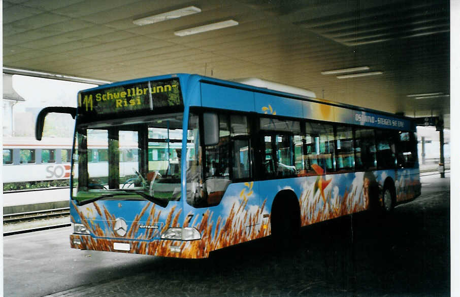 (080'830) - VBH Herisau - Nr. 7/AR 20'556 - Mercedes am 18. Oktober 2005 beim Bahnhof Herisau