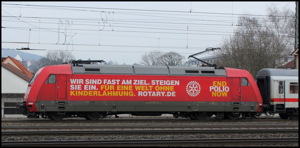 101 001  ROTARY  mit IC nach Leipzig am 07.03.13 in Fulda