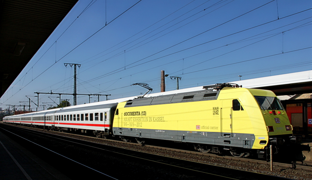 101 013  dOCUMENTA(13)  mit Sonderzug von Kassel nach Frankfurt am 04.09.12 in Fulda