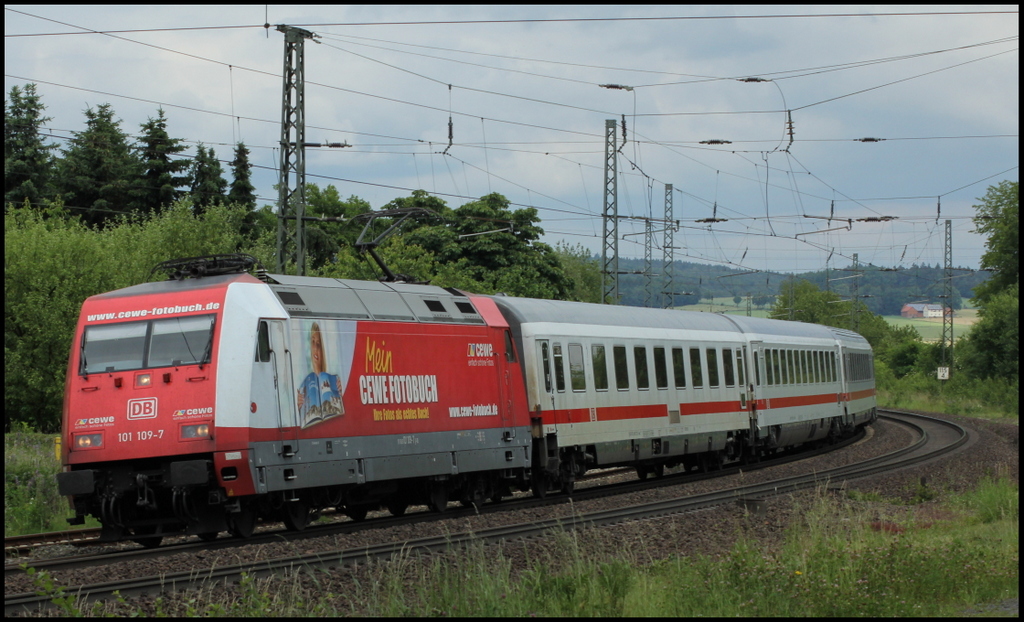 101 109 mit IC nach Frankfurt am 22.06.13 in Gtzenhof