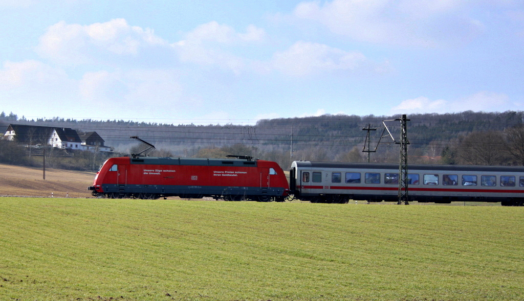 101 135 mit IC nach Hamburg am 09.03.12 bei Fulda