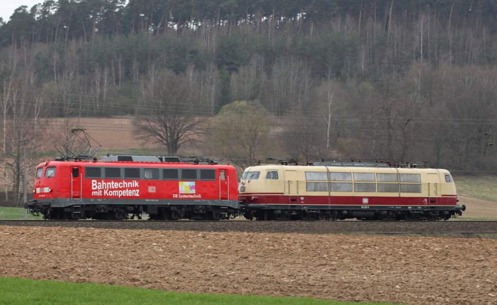 110 169 und 103 222 am 02.04.12 bei Fulda