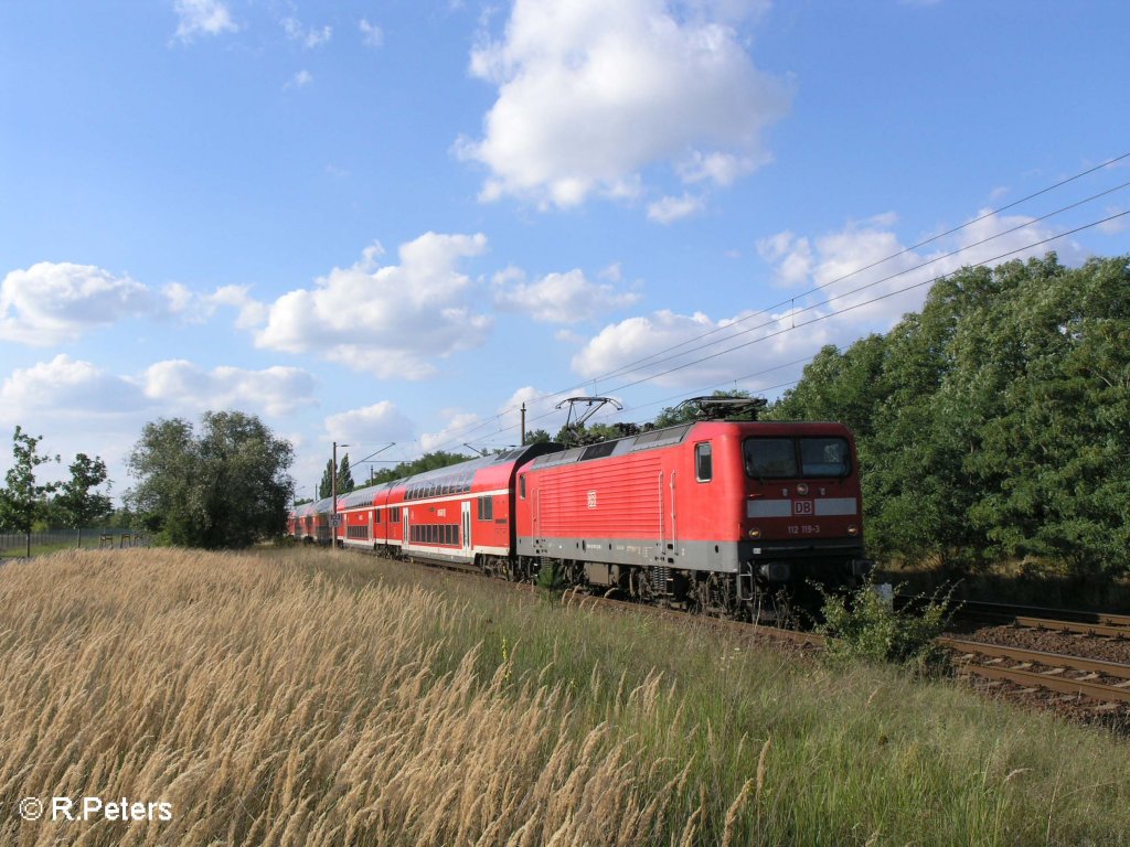 112 119-3 erreicht gleich ihr Ziel Eisenhttenstatd. 21.08.08