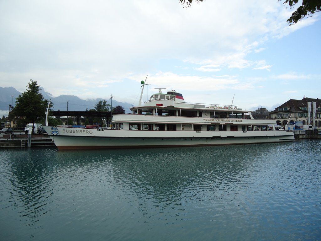 (127'509) - Motorschiff Bubenberg am 4. Juli 2010 an der Schiffl�ndte Thun
