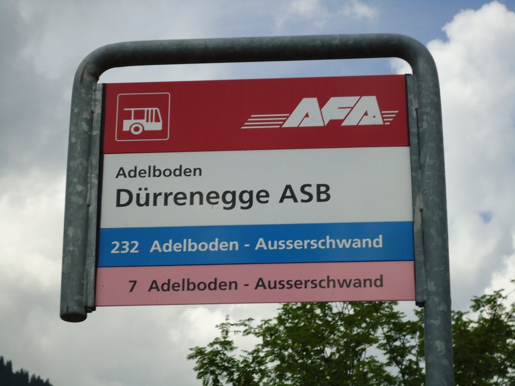(127'962) - AFA-Haltestelle - Adelboden, D�rrenegge ASB - am 11. Juli 2010