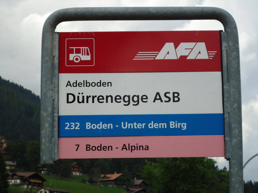 (127'963) - AFA-Haltestelle - Adelboden, D�rrenegge ASB - am 11. Juli 2010