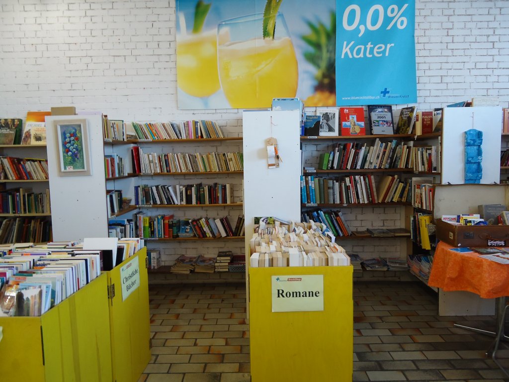 (128'007) - Die B�cherabteilung im BrockiShop am 20. Juli 2010