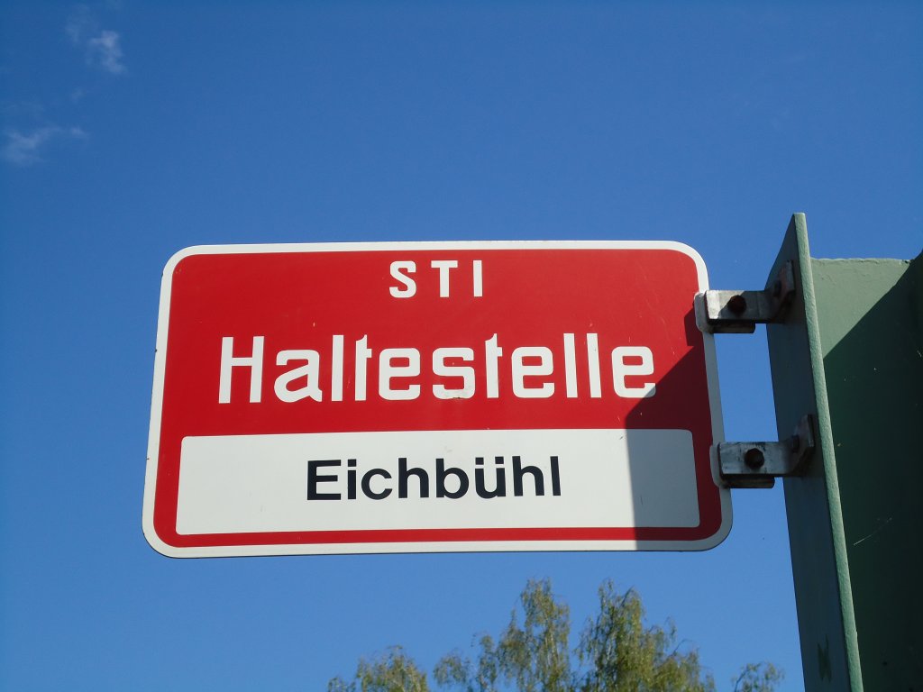 (128'219) - STI-Haltestelle - Hilterfingen, Eichb�hl - am 1. August 2010