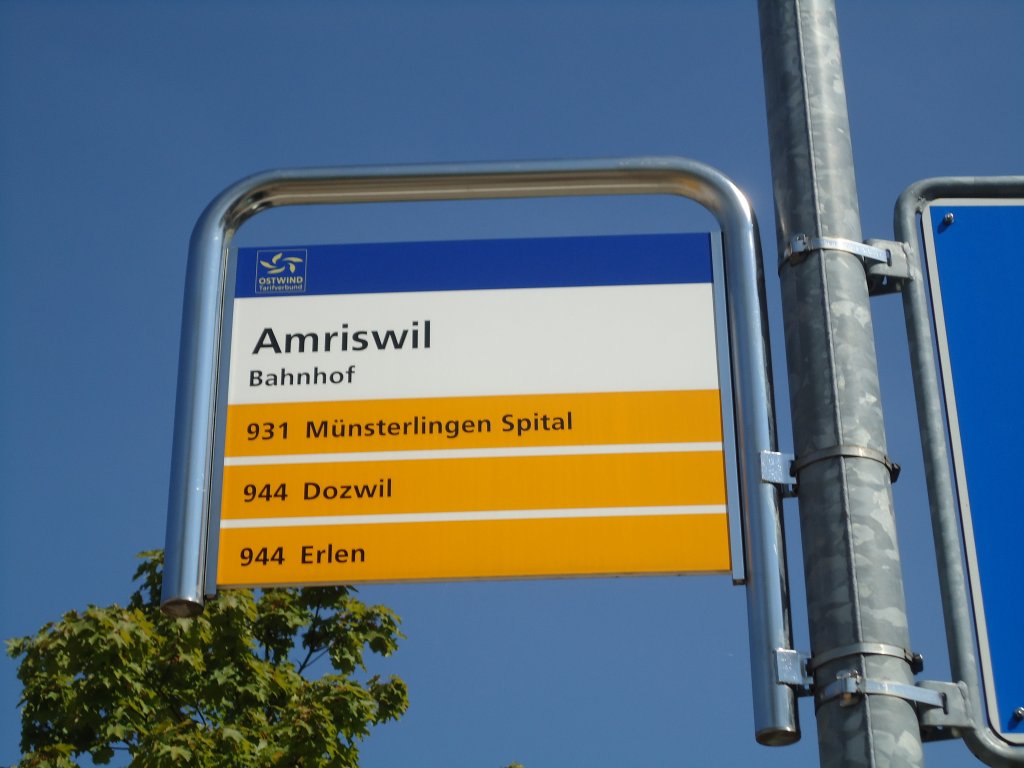 (129'099) - PostAuto-Haltestelle - Amriswil, Bahnhof - am 22. August 2010