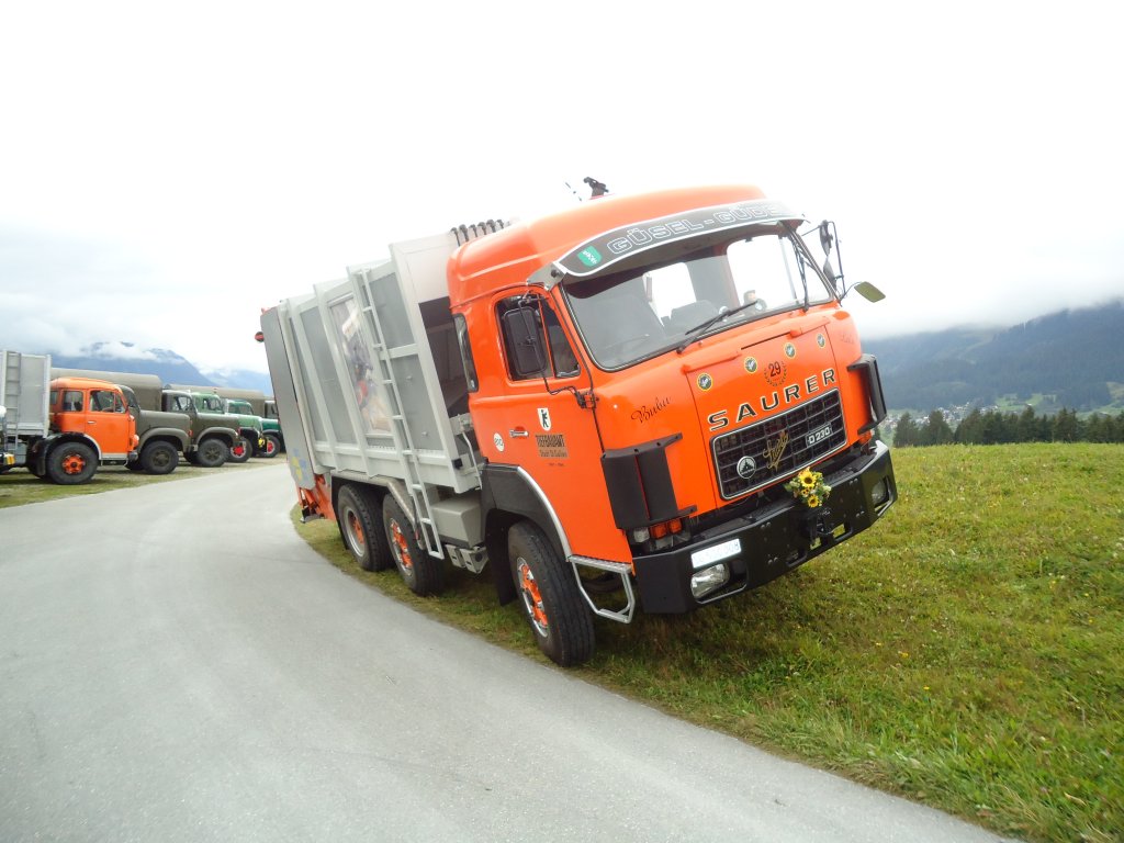 (130'008) - Tiefbauamt, St. Gallen - Nr. 810/SG 500'008 - Saurer am 18. September 2010 in Breil, Milit�ranlage