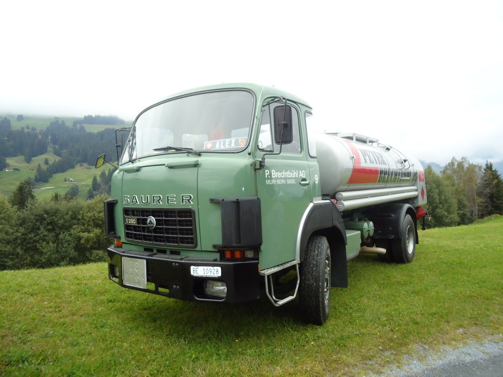 (130'009) - Brechtb�hl, Muri - Nr. 9/BE 10'928 - Saurer am 18. September 2010 in Breil, Milit�ranlage