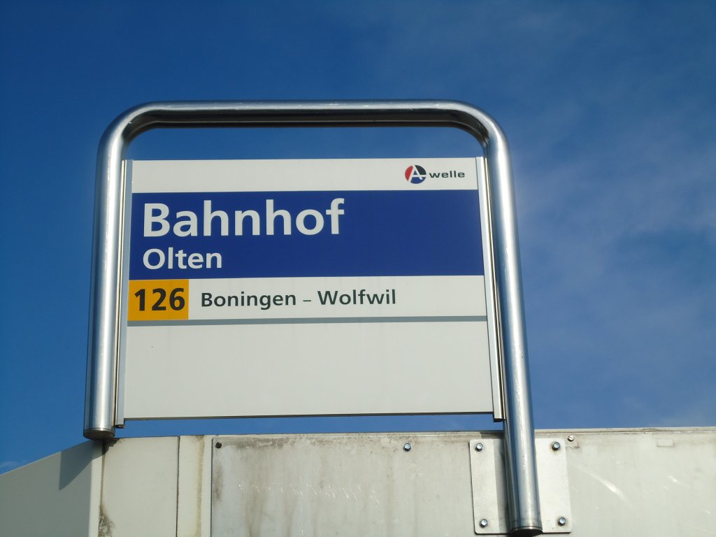 (130'825) - A-welle-Haltestelle - Olten, Bahnhof - am 30. Oktober 2010